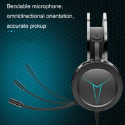 LANGTU M8 Computer Phone Game Wired Headset With Microphone, Cable Length: 1.5m(Black)