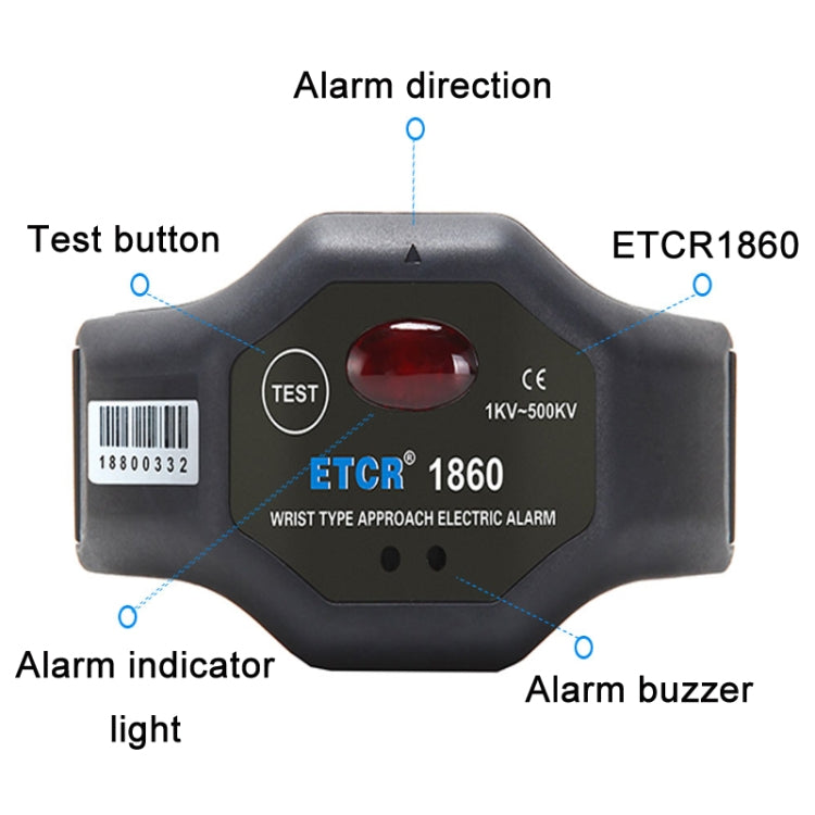 ETCR Non-contact High Voltage Alarm Ellectrician Test Pen, Model: ETCR1860 For Wrist