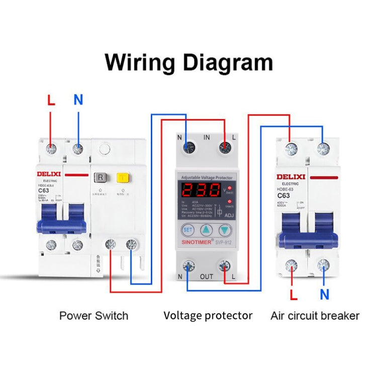 SINOTIMER SVP-912 Adjustable Self-resetting Intelligent Under-voltage Protector, Current: 80A