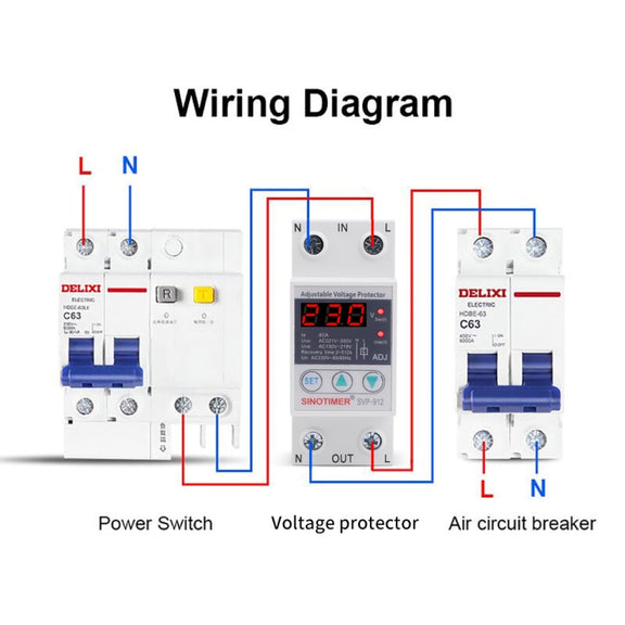 SINOTIMER SVP-912 Adjustable Self-resetting Intelligent Under-voltage Protector, Current: 80A