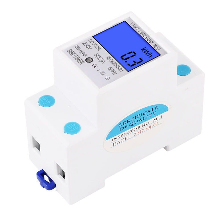 DDS528L Backlight Display Home Single-phase Rail Energy Meter 5-32A(110V 60Hz)