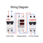 SINOTIMER SVP-918 Adjustable Self-resetting Intelligent  Over-voltage Under-voltage Protector, Current:  40A