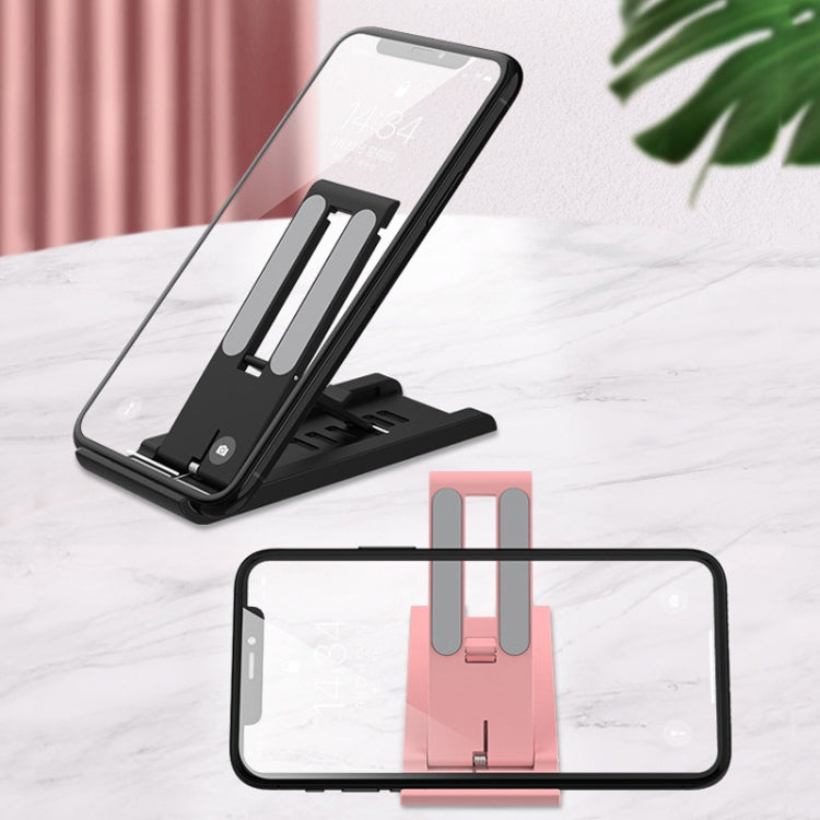 2 PCS K30 Multi-speed Adjustment Desktop Mobile Phone Bracket Notebook Folding Bracket(Pink)