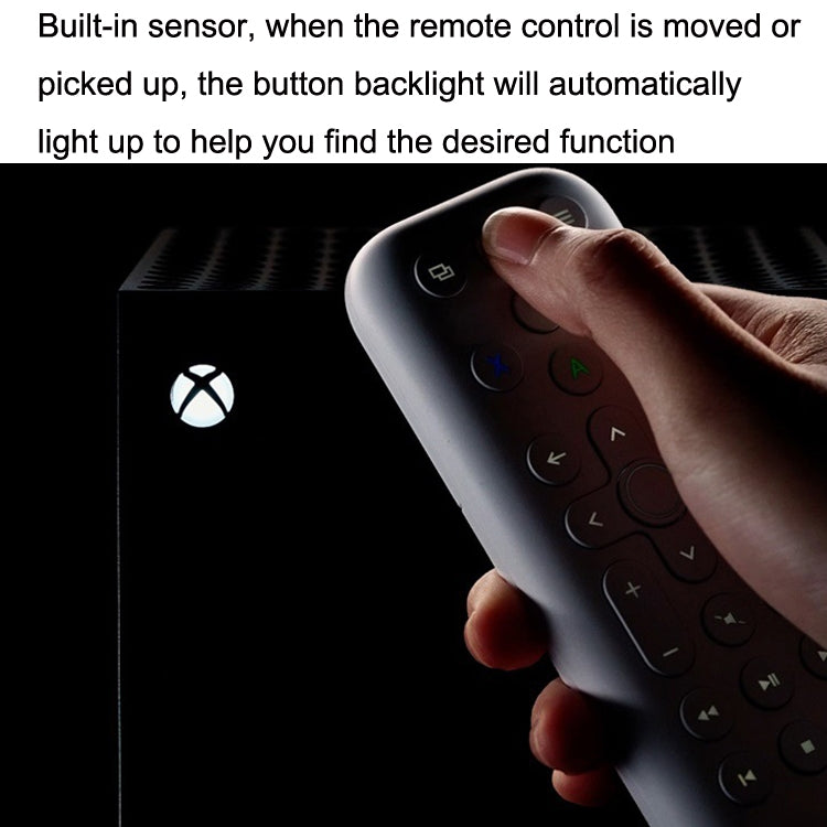 8BitDo Backlit Key Media Remote Control For Xbox, Style: Long Version (Black)