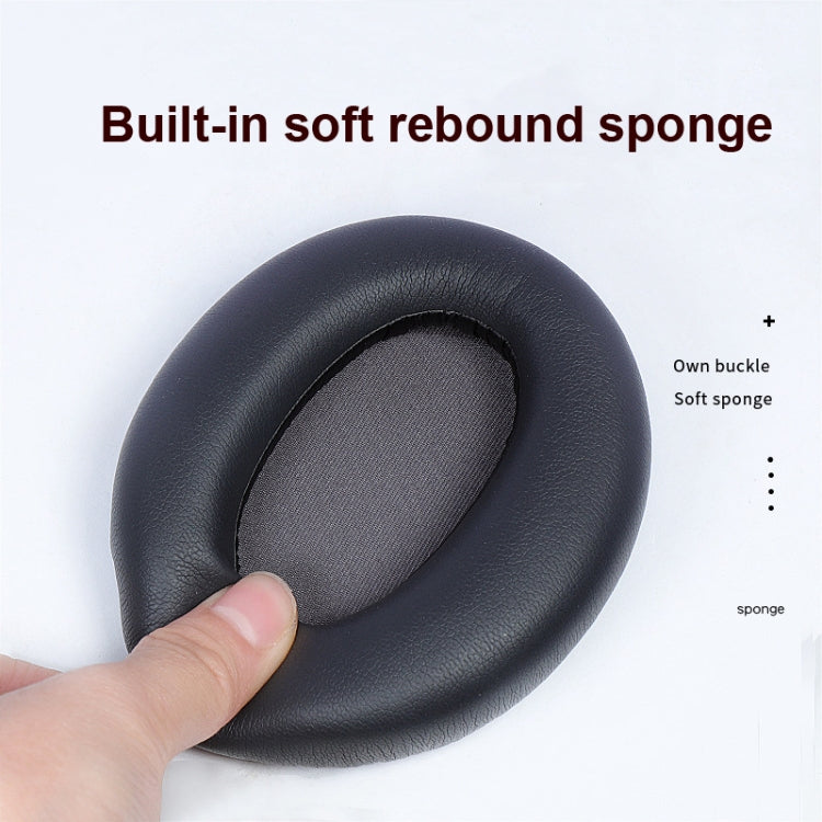 2 PCS Headset Earmuffs Sponge Cover for Edifier W820nb,Style: Red