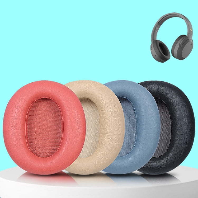 2 PCS Headset Earmuffs Sponge Cover for Edifier W820nb,Style: Blue Head Beam