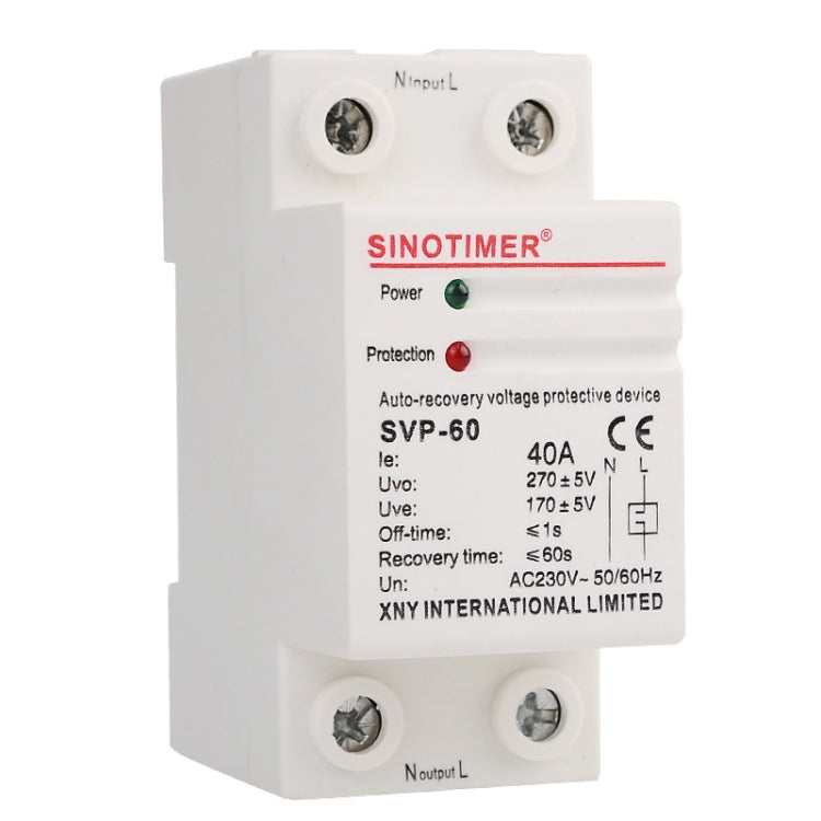 SINOTIMER Single-Phase Self-Duplex Intelligent Over-Pressure Protector(SVP-60)