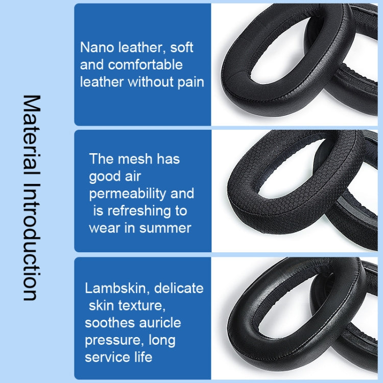 2 PCS Earmuff Head Beam For Sennheiser GSP600 GSP500 GSP670,Style: Lambskin