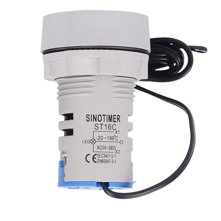 SINOTIMER -20-199 Degrees Celsius Small Temperature Display Indicator(ST16C-02 White)
