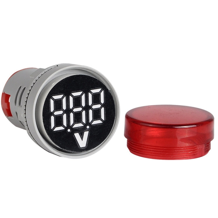 2 PCS DC Voltage Signal Indicator 22mm Round 6-100V Universal Voltmeter(ST16VD-04 Green)