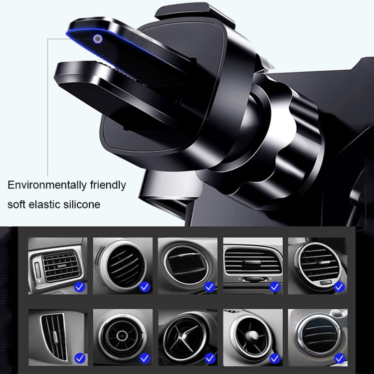 Universal Metal Gravity Car Phone Holder(Grey)