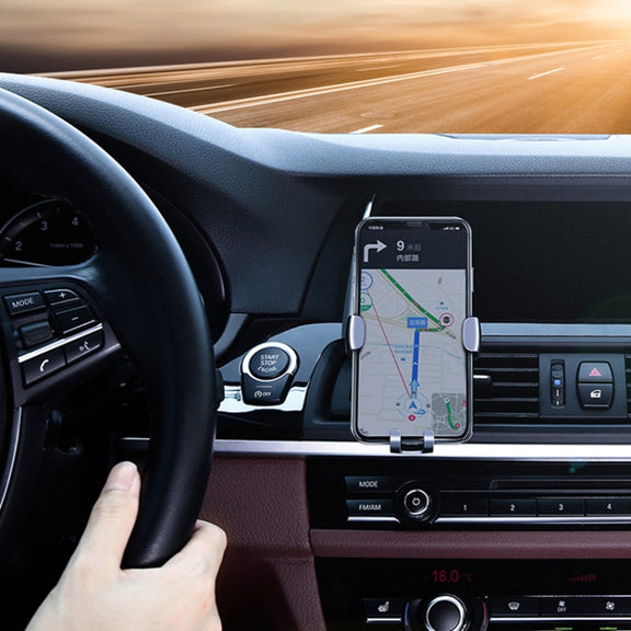 Universal Metal Gravity Car Phone Holder(Gold)