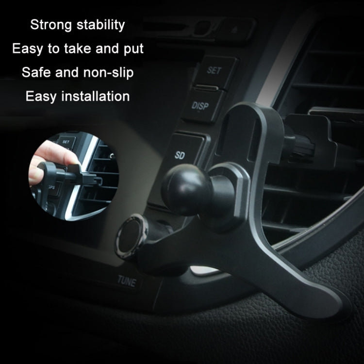 10 PCS R139-004 Car Air Outlet Mobile Phone Holder Clip, Color: Black