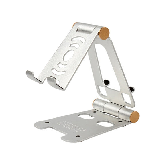 XY-02 Folding Live Aluminum Alloy Desktop Tablet Computer Mobile Phone Bracket(Silver)