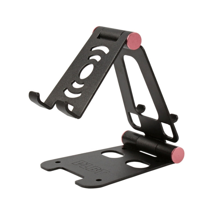 XY-02 Folding Live Aluminum Alloy Desktop Tablet Computer Mobile Phone Bracket(Black)