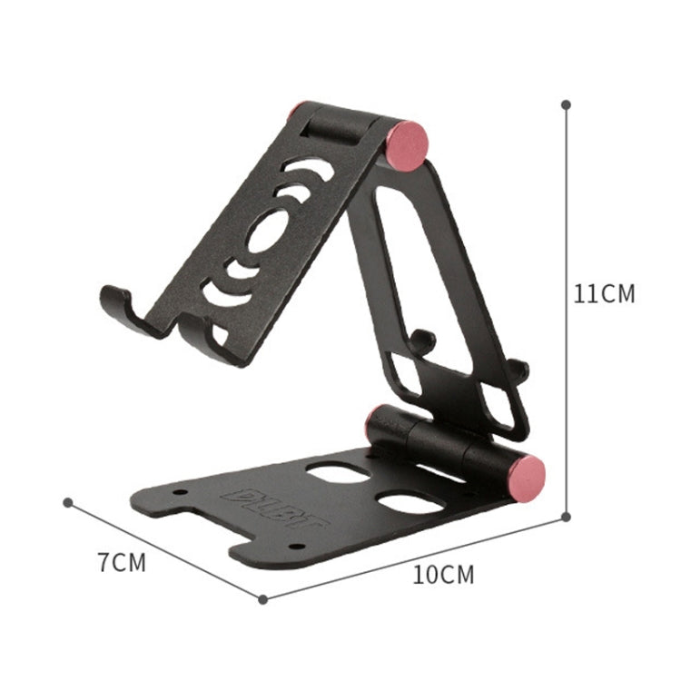 XY-02 Folding Live Aluminum Alloy Desktop Tablet Computer Mobile Phone Bracket(Silver)