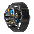 LOANIY DT70 Analog Digital Dual Display Smart Call Watch(Black Steel)