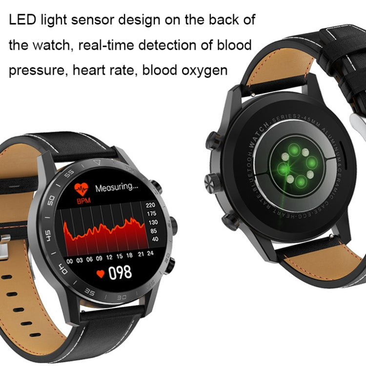 LOANIY DT70 Analog Digital Dual Display Smart Call Watch(Silver Steel)