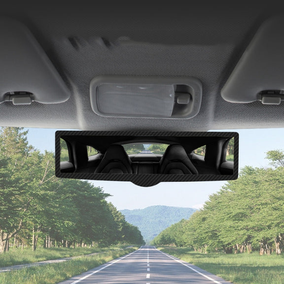 CZC-255 Carbon Fiber Indoor Rearview Mirror Modified Suction Cup Endoscope Auxiliary Mirror(White Mirror)