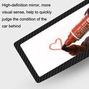 CZC-255 Carbon Fiber Indoor Rearview Mirror Modified Suction Cup Endoscope Auxiliary Mirror(White Mirror)