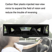 CZC-255 Carbon Fiber Indoor Rearview Mirror Modified Suction Cup Endoscope Auxiliary Mirror(White Mirror)