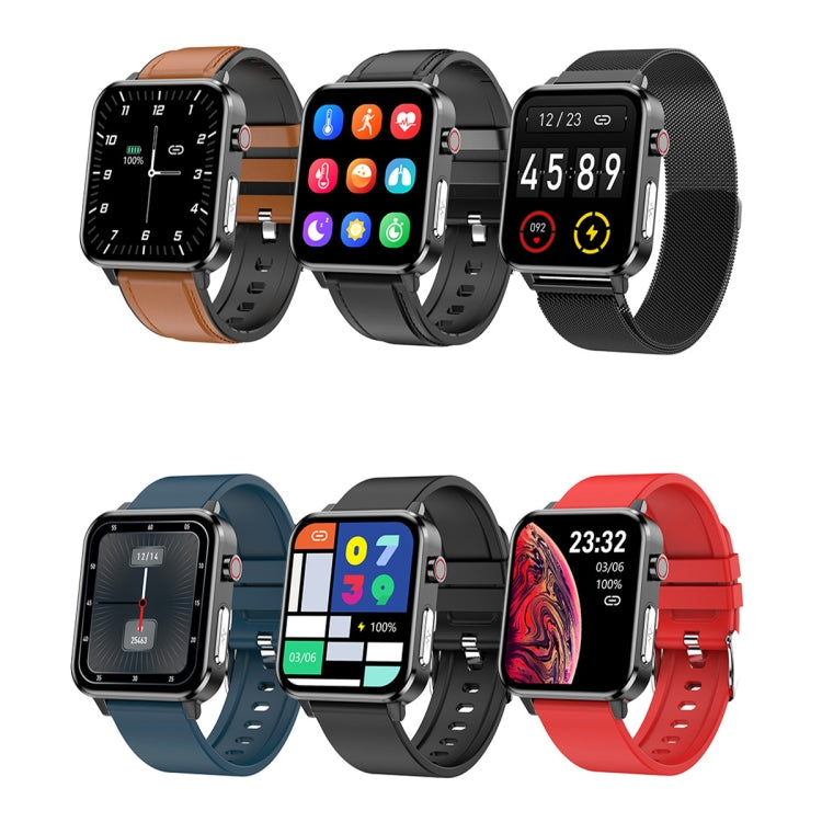 LOANIY E86 1.7 Inch Heart Rate Monitoring Smart Bluetooth Watch, Color: Blue