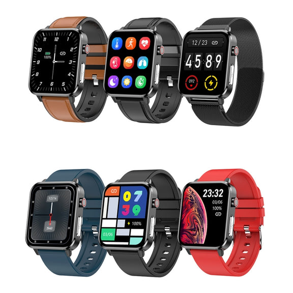 LOANIY E86 1.7 Inch Heart Rate Monitoring Smart Bluetooth Watch, Color: Blue