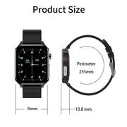LOANIY E86 1.7 Inch Heart Rate Monitoring Smart Bluetooth Watch, Color: Blue