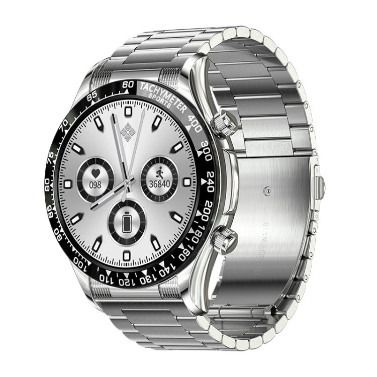LOANIY E18 Pro Smart Bluetooth Calling Watch with NFC Function, Color: Black Silver Steel