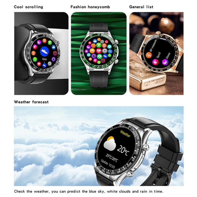 LOANIY E18 Pro Smart Bluetooth Calling Watch with NFC Function, Color: Black Silver Steel