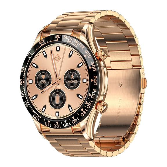 LOANIY E18 Pro Smart Bluetooth Calling Watch with NFC Function, Color: Gold Steel