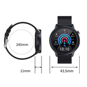 LOANIY E80 1.3 Inch Heart Rate Detection Smart Watch, Color: Blue Silicone
