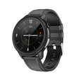 LOANIY E80 1.3 Inch Heart Rate Detection Smart Watch, Color: Black Leather