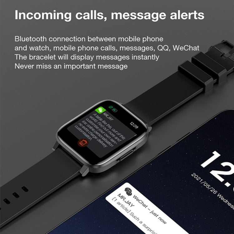 LOANIY F60 1.7 Inch Body Temperature Detection Smart Watch(Grey)