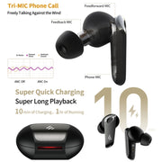 Edifier Water-resistant and Dustproof Sports Wireless Bluetooth Earphone(Shadow Black)