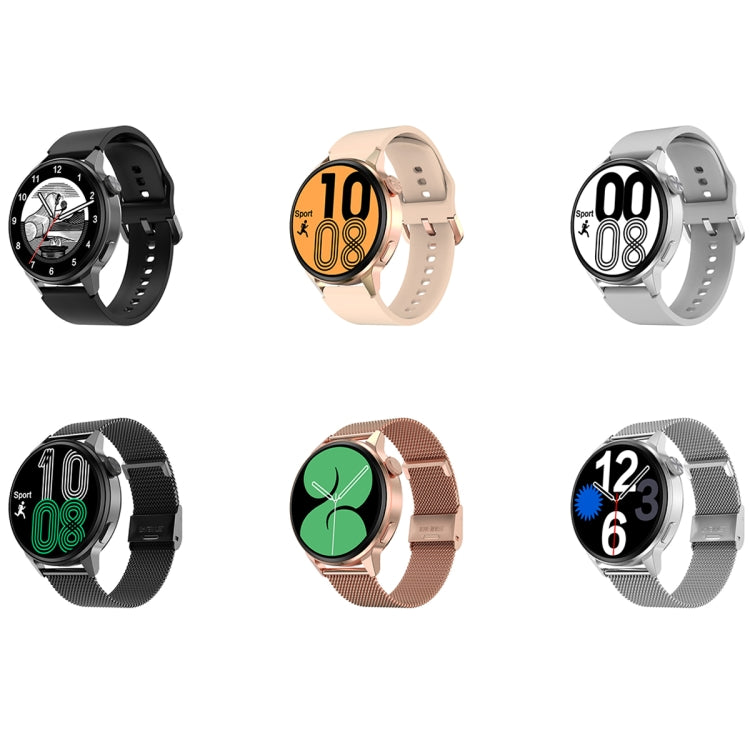 Wearkey DT4+ 1.36 Inch HD Screen Smart Call watch with NFC Function, Color: Silver Silicone