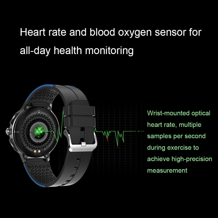 Wearkey E15 1.28 Inch Smart Heart Rate Monitoring Touch Screen Watch(Orange)