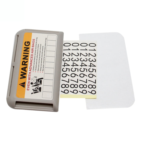 Car Sun Visor Card Holder Pass Fuel Card Holder Parking Number Card(Gray Bagged)