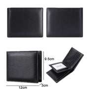 TP-215 Leather RFID Anti-theft Tri-fold Short Wallet(Orange)