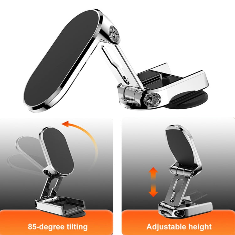 Vehicle Bracket Magnetic Navigation Bracket(Folding Black)