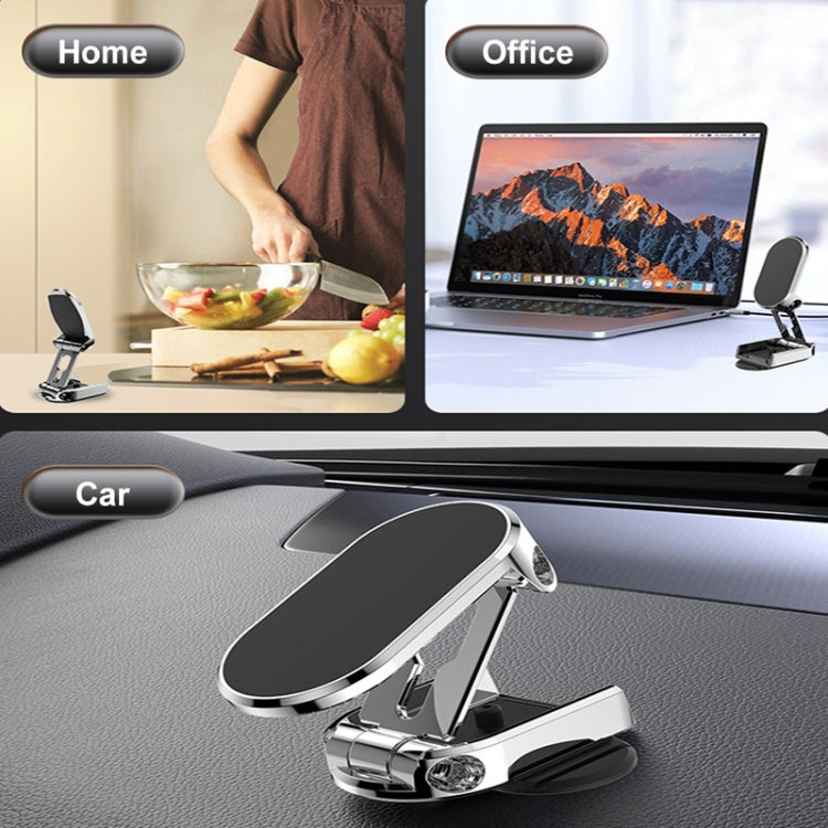 Vehicle Bracket Magnetic Navigation Bracket(Folding Black)