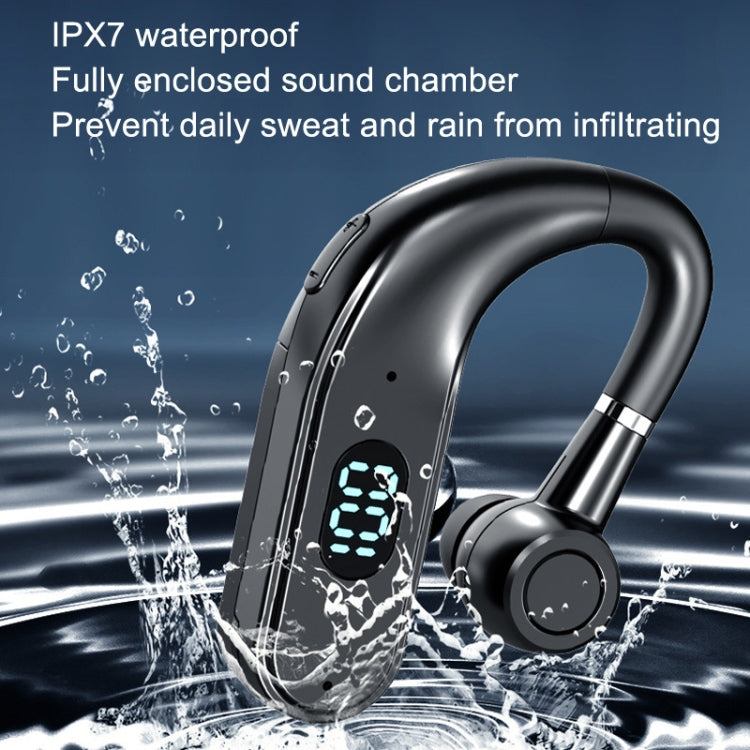 Bluetooth Business Hanging Ear Digital Display LED Sports Driving Headset(X5 Standard)