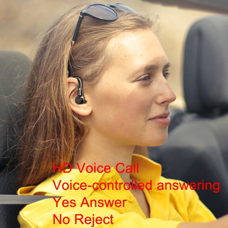 Bluetooth Business Hanging Ear Digital Display LED Sports Driving Headset(X5 Standard)