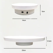 Photography Electric Turntable Automatic Rotating Display Stand,Style: Plug -in 30cm