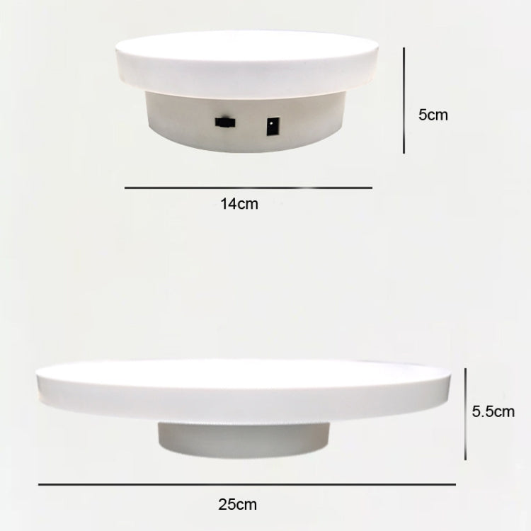 Photography Electric Turntable Automatic Rotating Display Stand,Style: Plug -in 2 In 1 30/35 cm