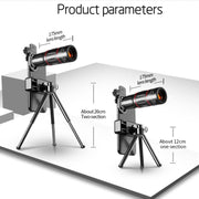 Mobile Phone Universal Lens Telescope 28X + Wide Angle 0.6X + Macro 20X + Fisheye 198 Degree Set
