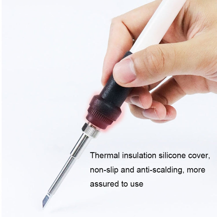 QUECOO 1.3-inch Screen Constant Temperature Soldering Iron, Set: US Plug (955+907)