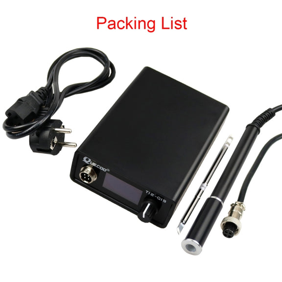 QUECOO 1.3 Inch Display Soldering Station with Handle, Set: US Plug (Q19+P9)