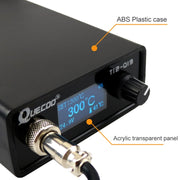 QUECOO 1.3 Inch Display Soldering Station with Handle, Set: US Plug (Q19+M8)