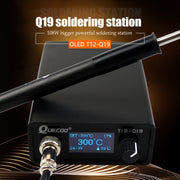 QUECOO 1.3 Inch Display Soldering Station with Handle, Set: US Plug (Q19+907)